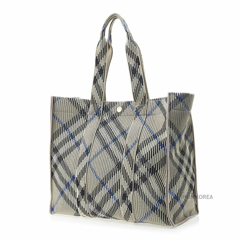 BURBERRY LL MD 針織手提包 CH4 B9629 SS25 中型格紋手提包 8090405-1
