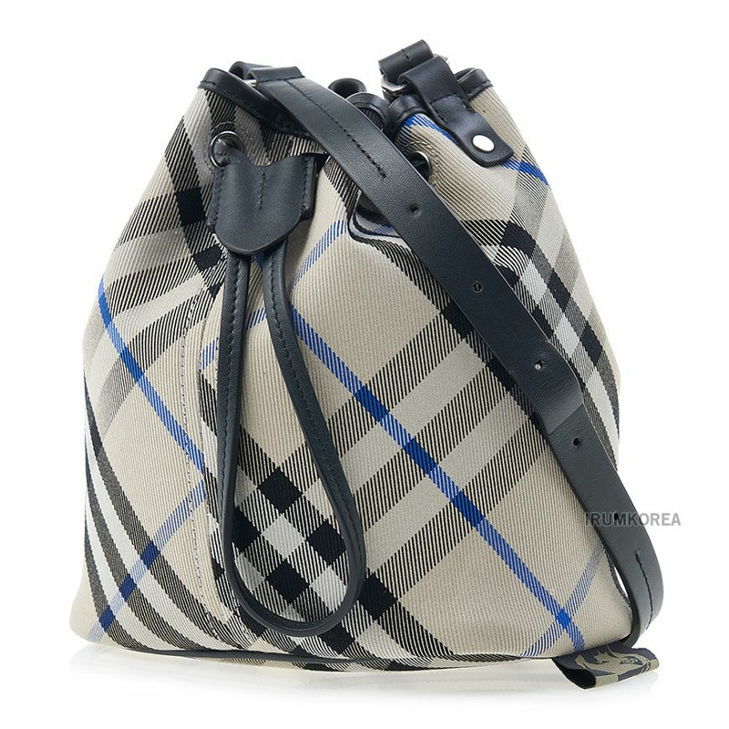 BURBERRY LL MN 抽繩水桶包 迷你格子-1