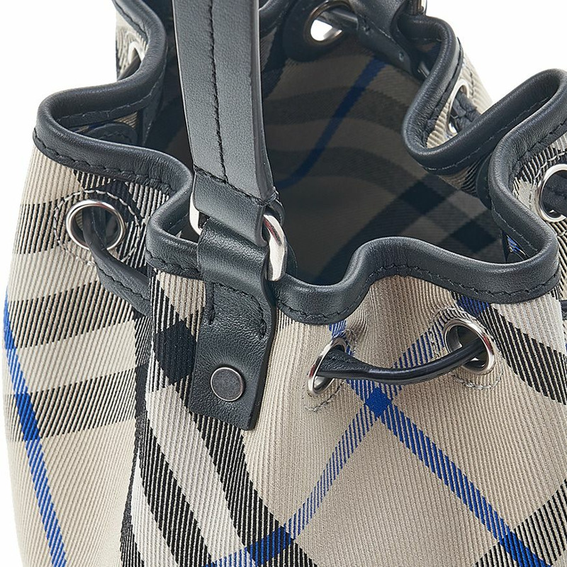 BURBERRY LL MN 抽繩水桶包 迷你格子-7