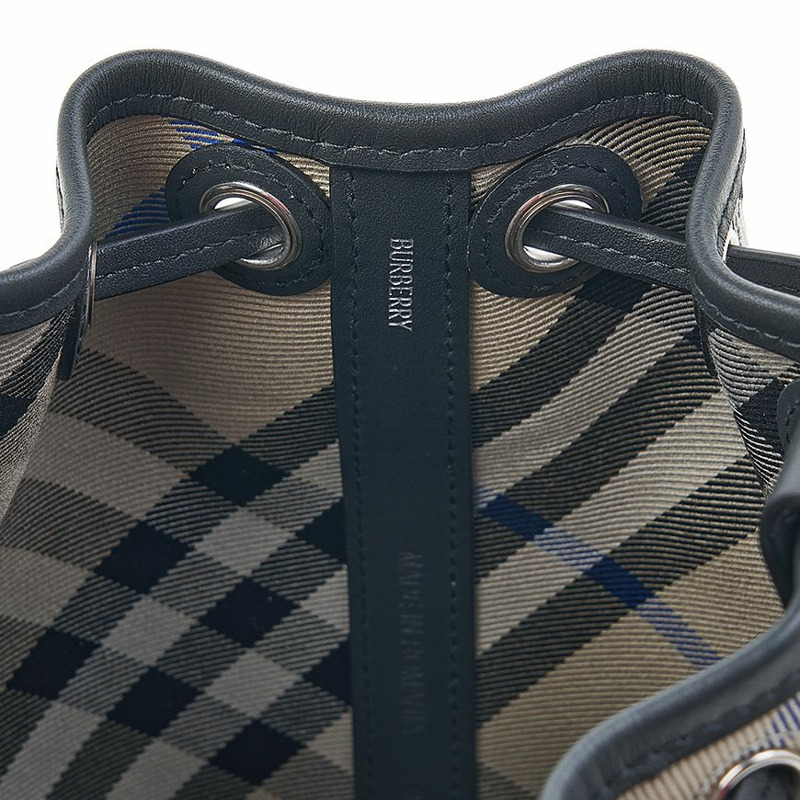 BURBERRY LL MN 抽繩水桶包 迷你格子-8