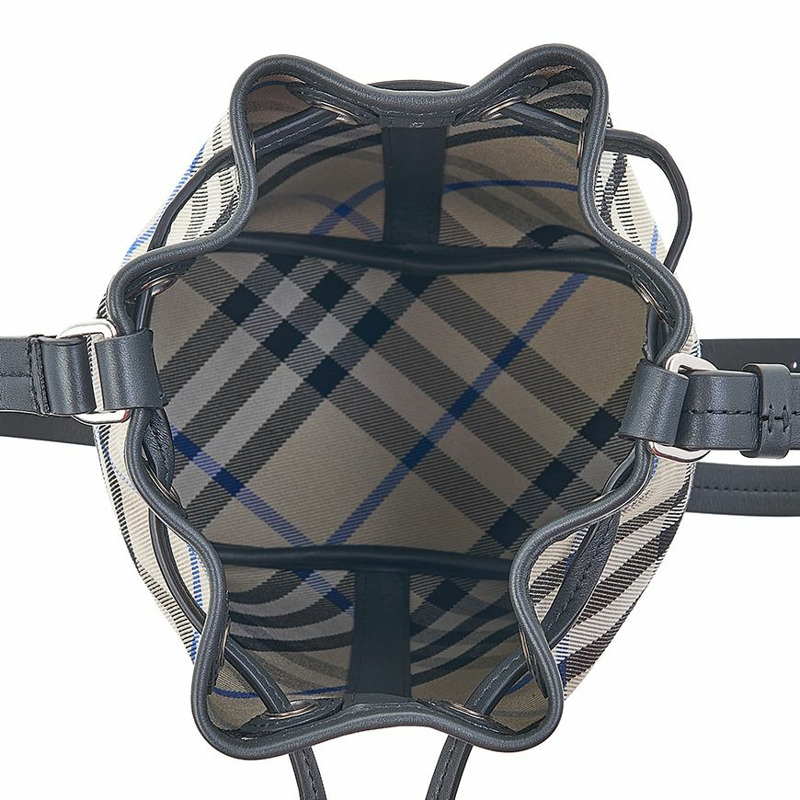 BURBERRY LL MN 抽繩水桶包 迷你格子-9