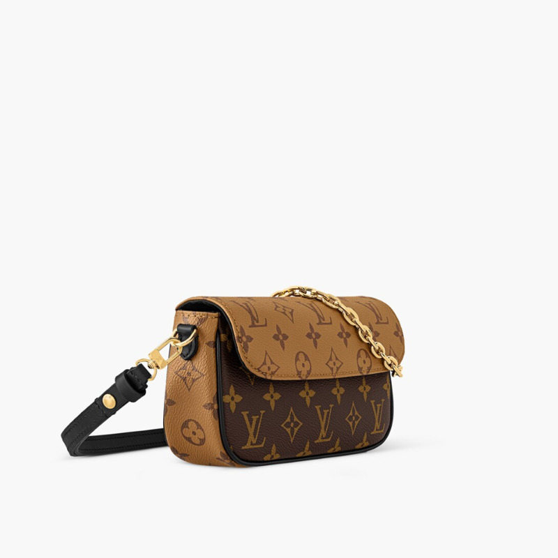 LOUIS VUITTON Monogram Reverse Canvas Wallet On Chain Ivy M26587-3