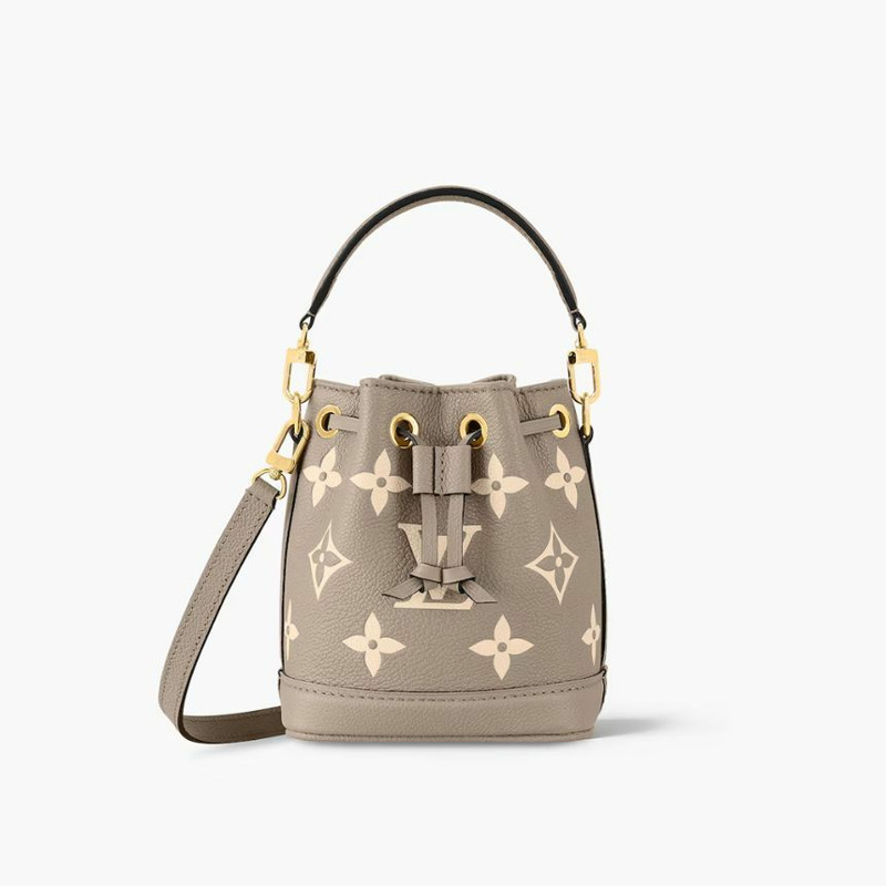 LOUIS VUITTON 女用包款 雙色 Monogram Empreinte 皮革 Nano Noe M46291-0