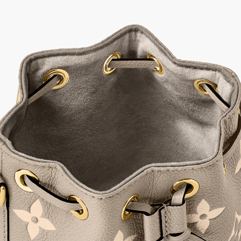 LOUIS VUITTON 女用包款 雙色 Monogram Empreinte 皮革 Nano Noe M46291-6