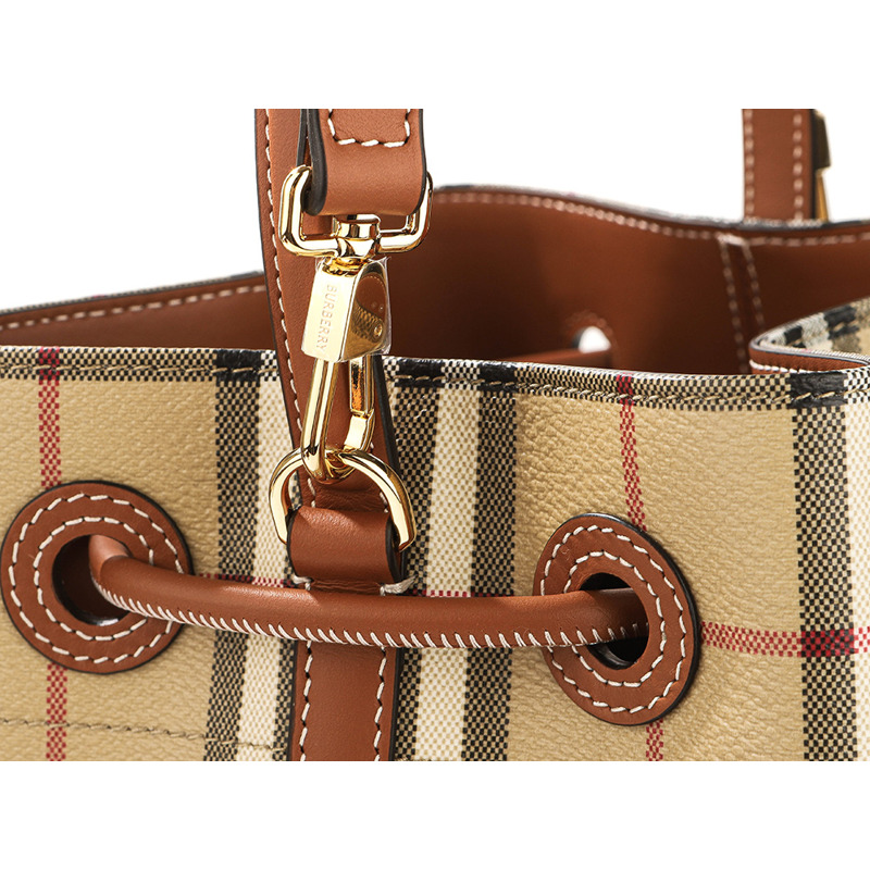 BURBERRY 25FW LL MN 抽繩水桶包 女士抽繩水桶包 8109795-10