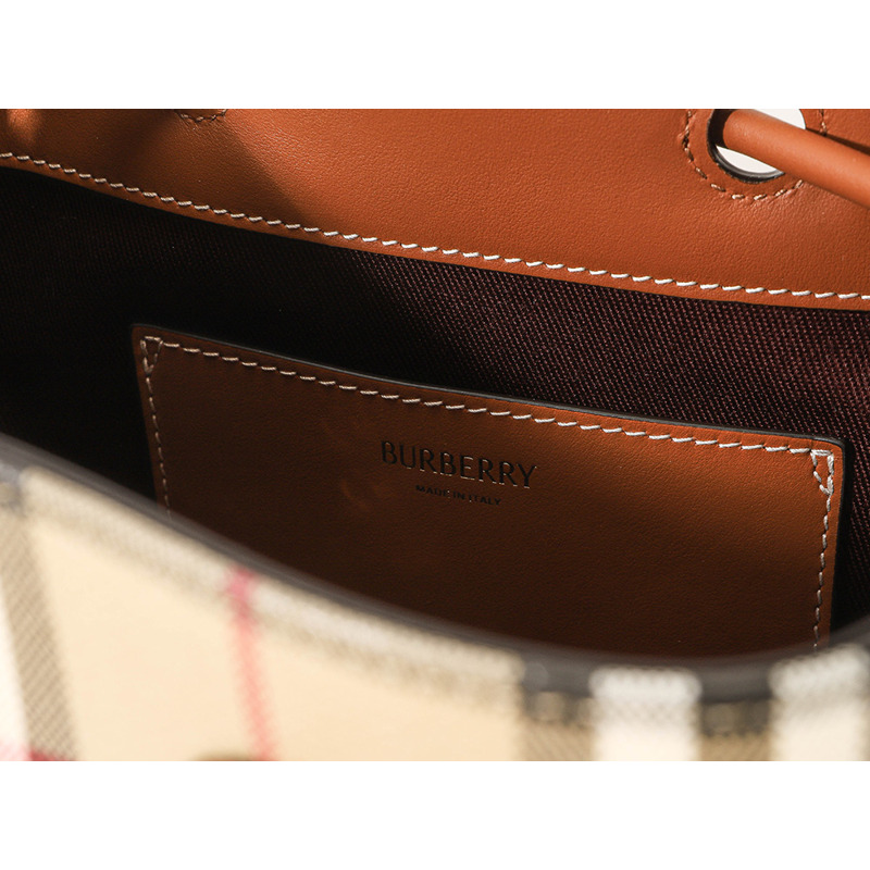BURBERRY 25FW LL MN 抽繩水桶包 女士抽繩水桶包 8109795-15