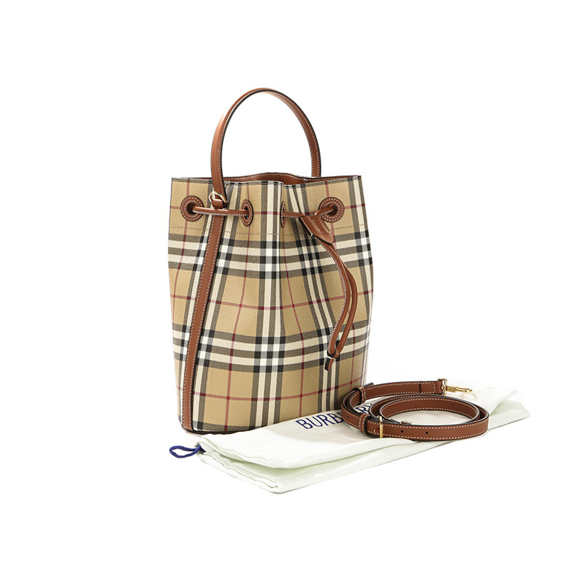 BURBERRY 25FW LL MN 抽繩水桶包 女士抽繩水桶包 8109795-16