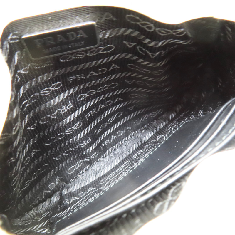 白色 亮面牛皮 兩用包【PRADA 普拉達】 1BH188-4