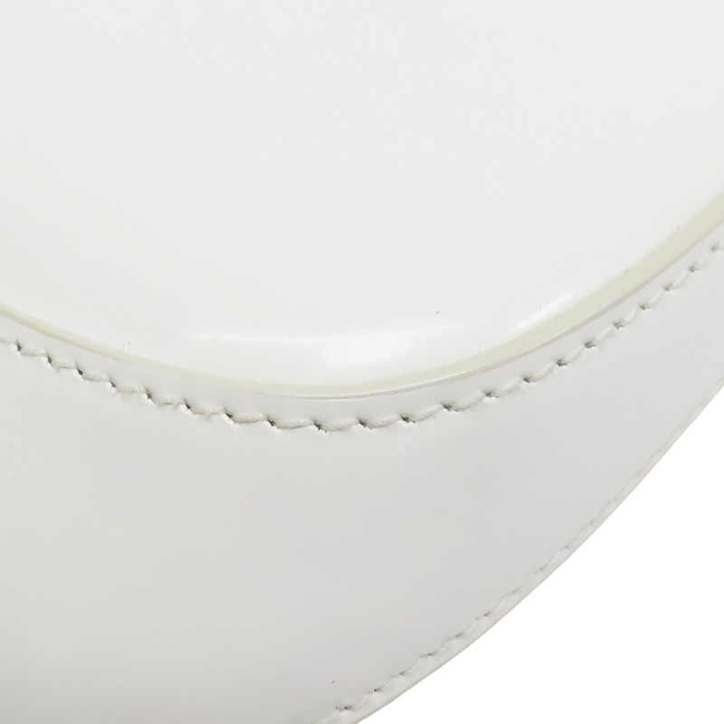 白色 亮面牛皮 兩用包【PRADA 普拉達】 1BH188-9