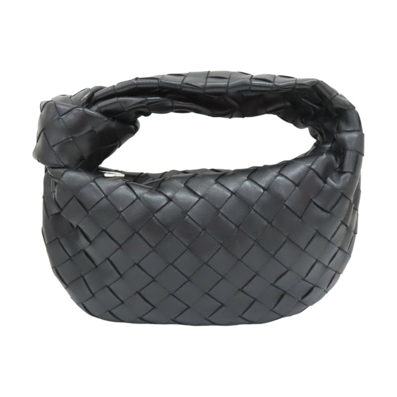 黑色 羊皮編織 Mini Jodie 手提包 【BOTTEGA VENETA 寶緹嘉】-0