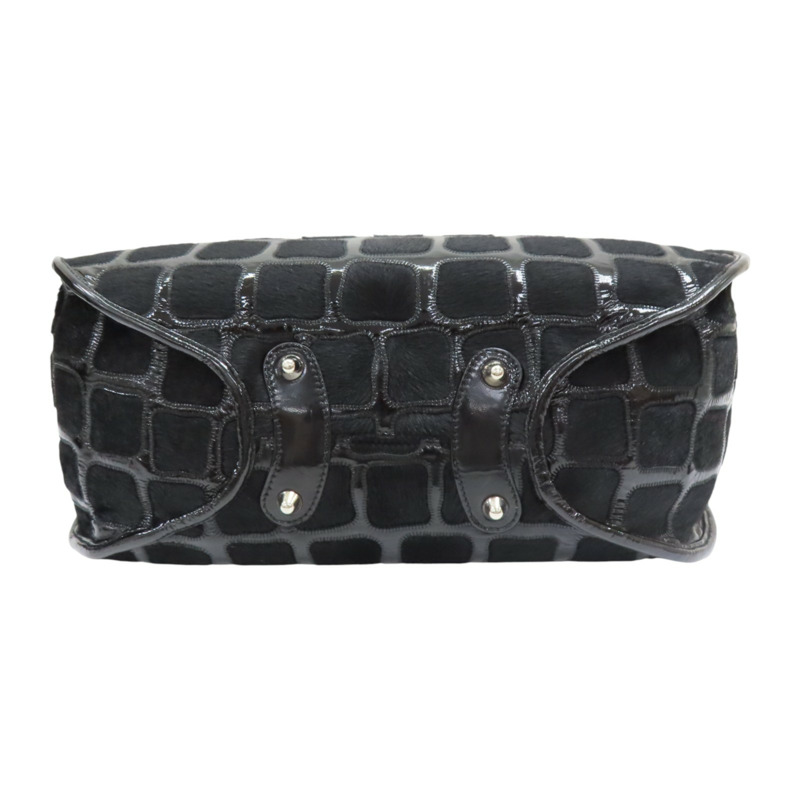 黑色 牛皮 馬毛 Sac Dior Vintage 肩背包【Dior 迪奧】-3