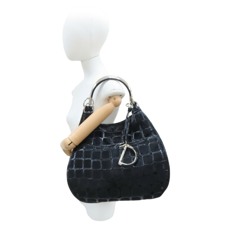 黑色 牛皮 馬毛 Sac Dior Vintage 肩背包【Dior 迪奧】-9