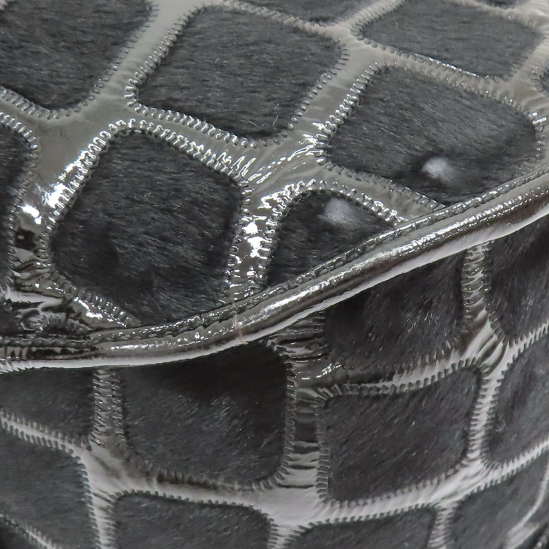 黑色 牛皮 馬毛 Sac Dior Vintage 肩背包【Dior 迪奧】-11