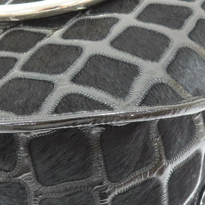 黑色 牛皮 馬毛 Sac Dior Vintage 肩背包【Dior 迪奧】-12