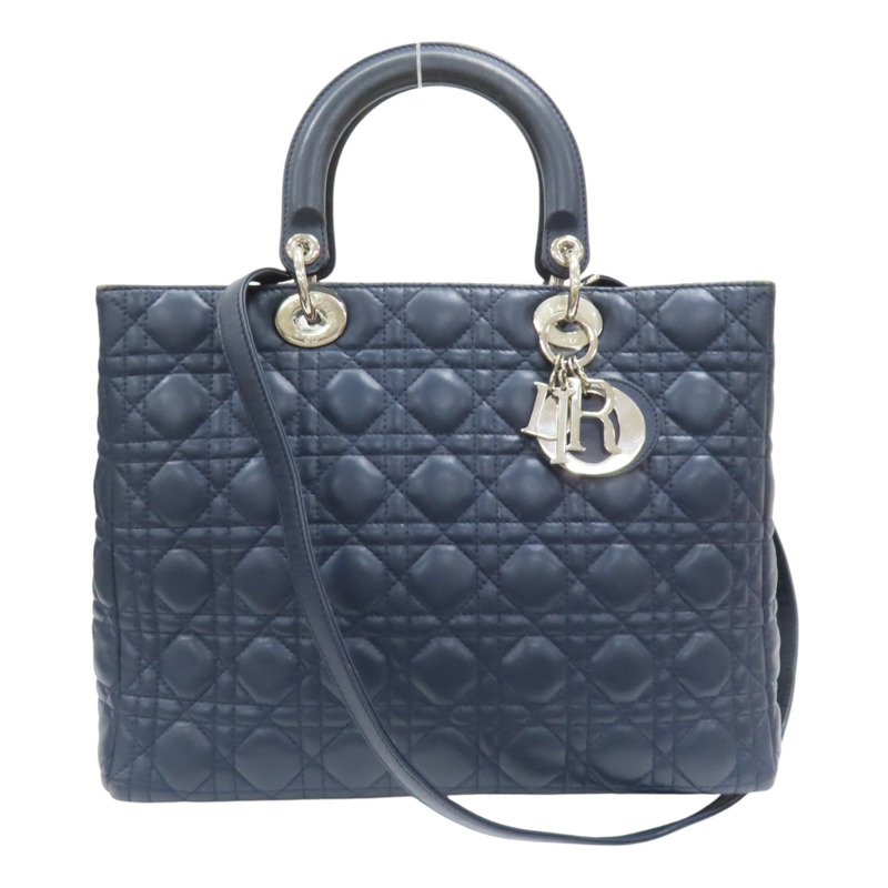 黑色 羊皮 Lady Dior 兩用包【Dior 迪奧】-0