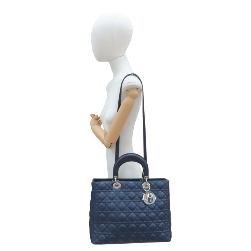 黑色 羊皮 Lady Dior 兩用包【Dior 迪奧】-10