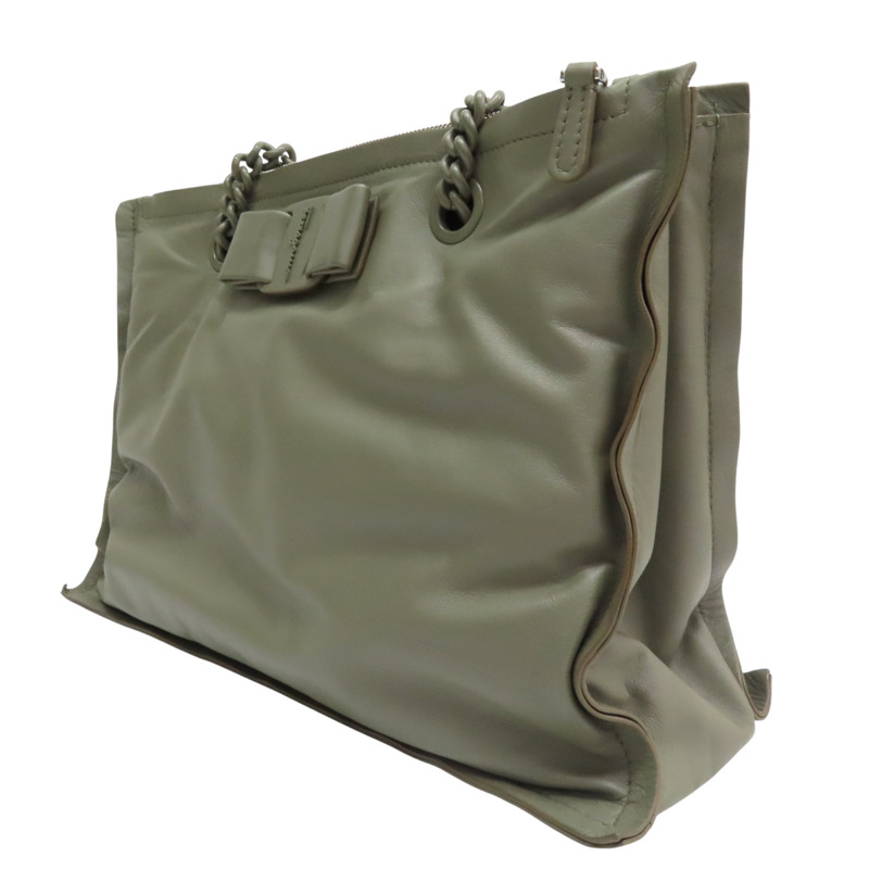 綠色 牛皮 肩背包【Salvatore Ferragamo 費拉格慕】-2