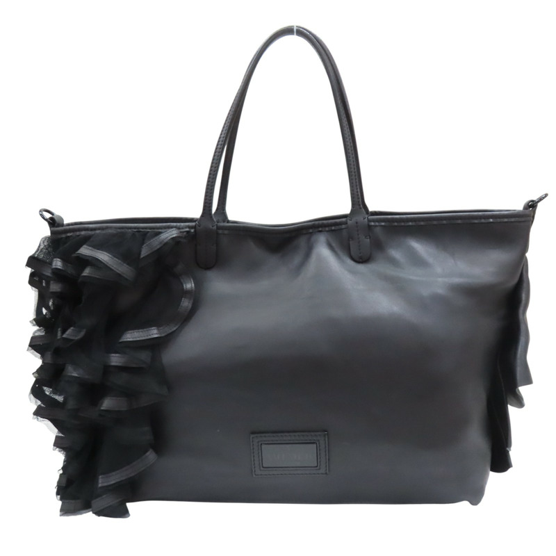 黑色 牛皮 TOTE BAG 肩背包【Valentino 范倫鐵諾】-0