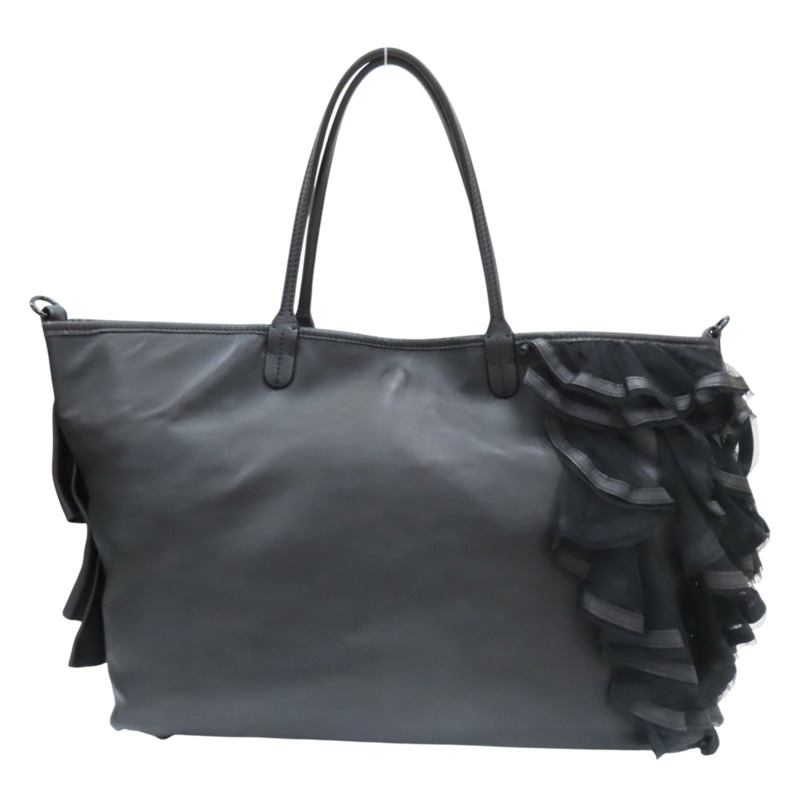 黑色 牛皮 TOTE BAG 肩背包【Valentino 范倫鐵諾】-1