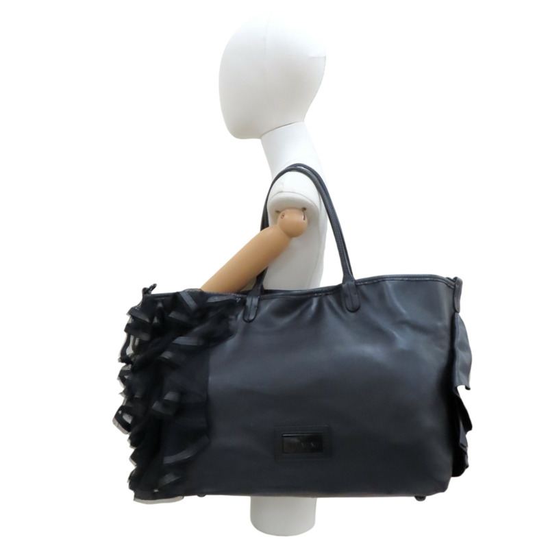 黑色 牛皮 TOTE BAG 肩背包【Valentino 范倫鐵諾】-7