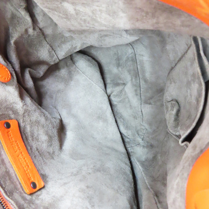 橘色 羊皮編織 肩背包【BOTTEGA VENETA BV 寶緹嘉】-4