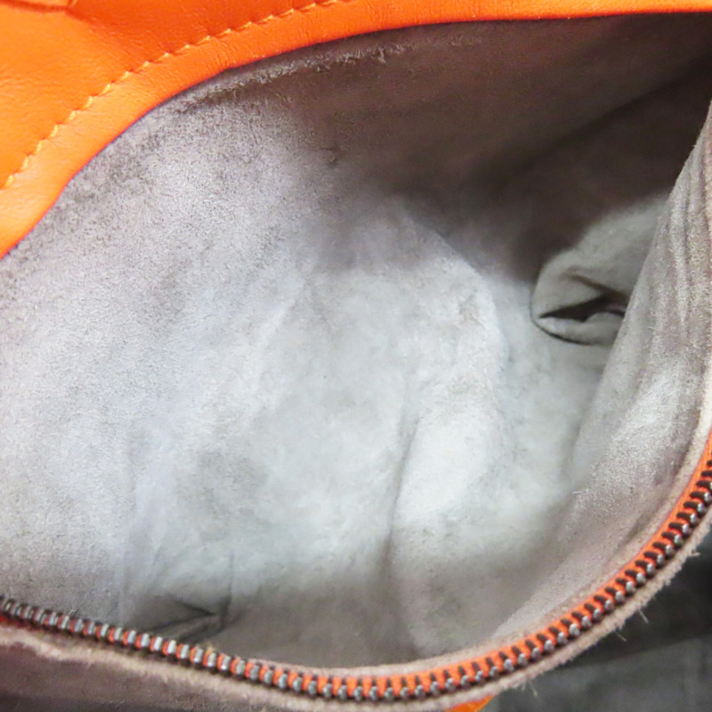 橘色 羊皮編織 肩背包【BOTTEGA VENETA BV 寶緹嘉】-5