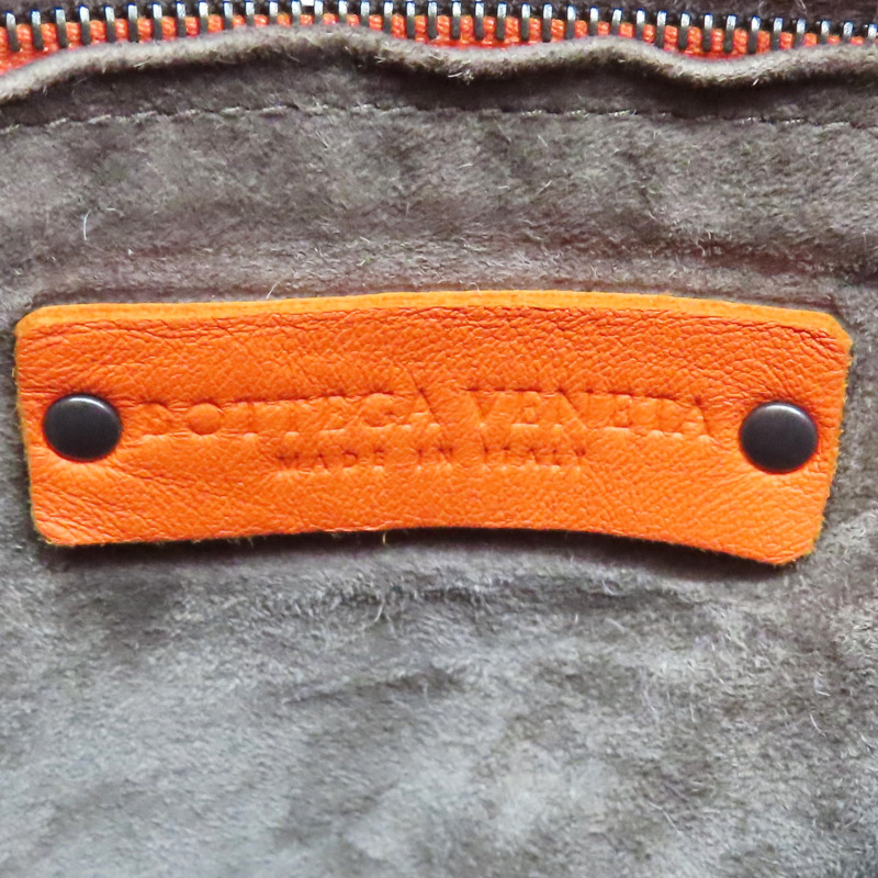 橘色 羊皮編織 肩背包【BOTTEGA VENETA BV 寶緹嘉】-6