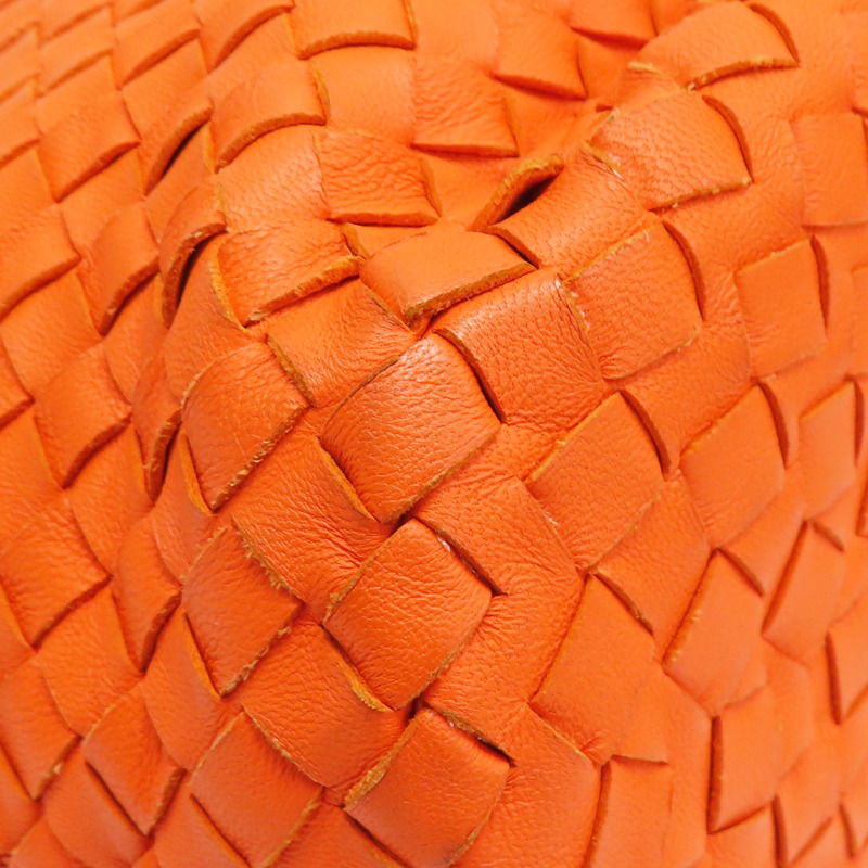 橘色 羊皮編織 肩背包【BOTTEGA VENETA BV 寶緹嘉】-10