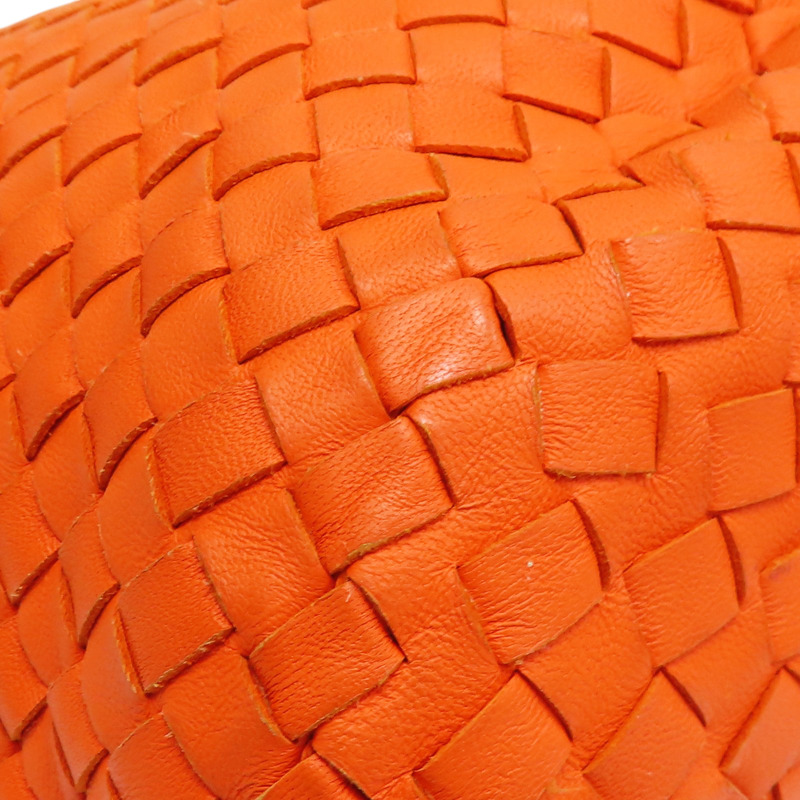 橘色 羊皮編織 肩背包【BOTTEGA VENETA BV 寶緹嘉】-12