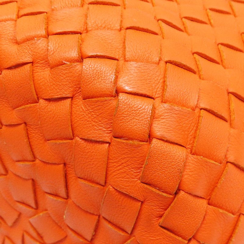 橘色 羊皮編織 肩背包【BOTTEGA VENETA BV 寶緹嘉】-13