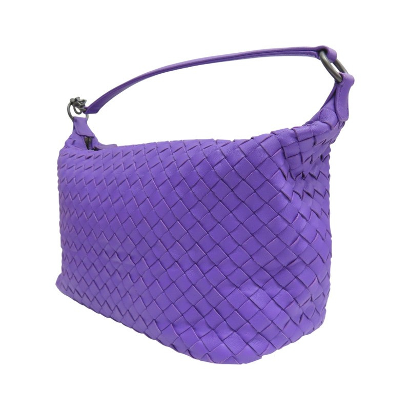 紫色 羊皮編織 肩背包【BOTTEGA VENETA BV 寶緹嘉】-2