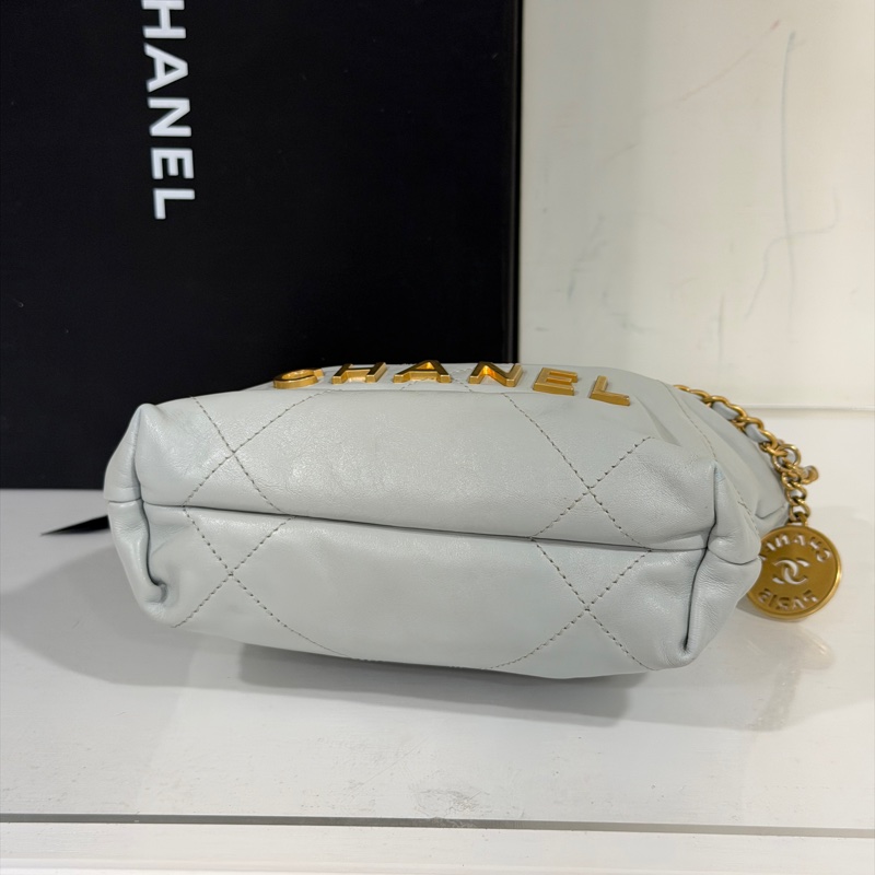 #全網最低💰 #芯片款 香奈兒22bag mini霧霾灰超質感🔥-7