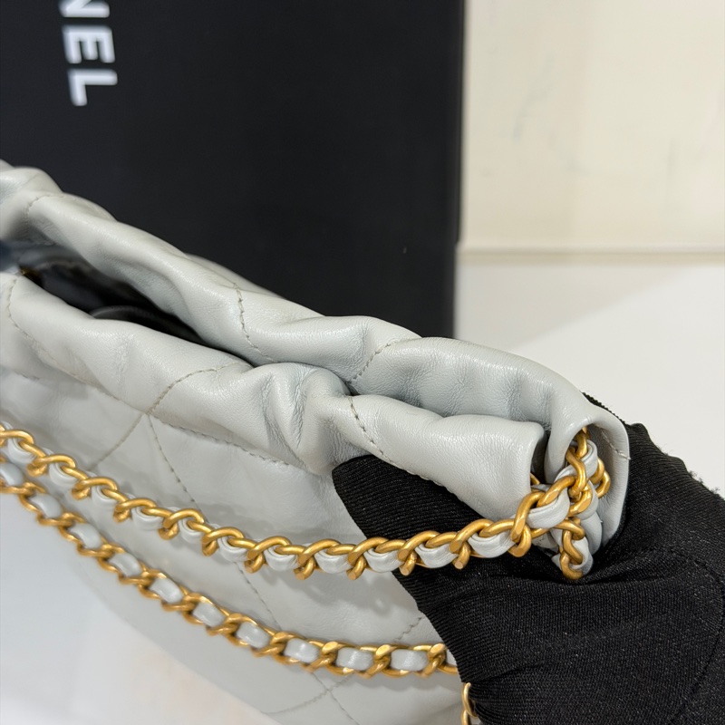 #全網最低💰 #芯片款 香奈兒22bag mini霧霾灰超質感🔥-13