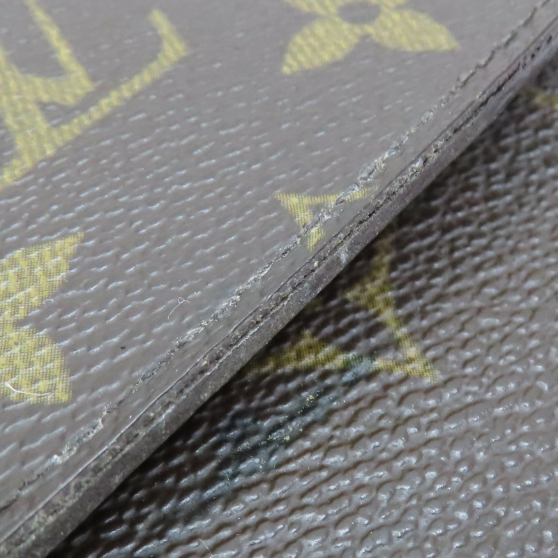 棕色 原花帆布 Portemonne Credit 扣式長夾 M61726 【LOUIS VUITTON LV 路易威登】 M61726-18