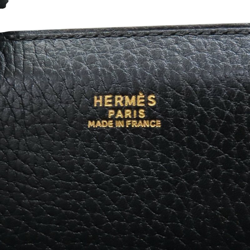 黑色 Ardennes牛皮 Cosmos Vanity 兩用包 金釦【HERMES 愛馬仕】-6