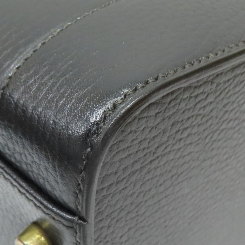 黑色 Ardennes牛皮 Cosmos Vanity 兩用包 金釦【HERMES 愛馬仕】-9