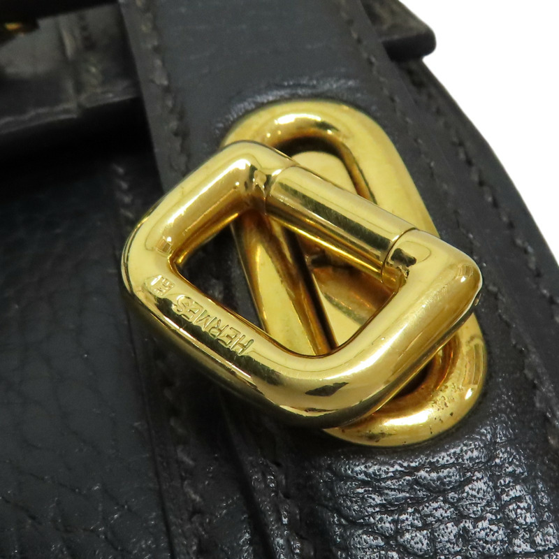 黑色 Ardennes牛皮 Cosmos Vanity 兩用包 金釦【HERMES 愛馬仕】-13