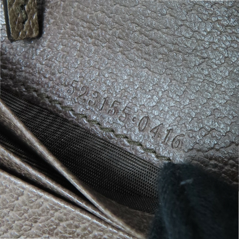 烏木色 緹花帆布 OphidiaGG 扣式短夾 523155【GUCCI 古馳】 #523155-7