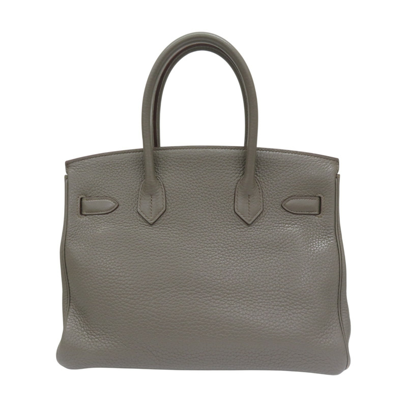 錫器灰 TC牛皮 Birkin 30 銀扣 手提包 □R刻【HERMES 愛馬仕】-1