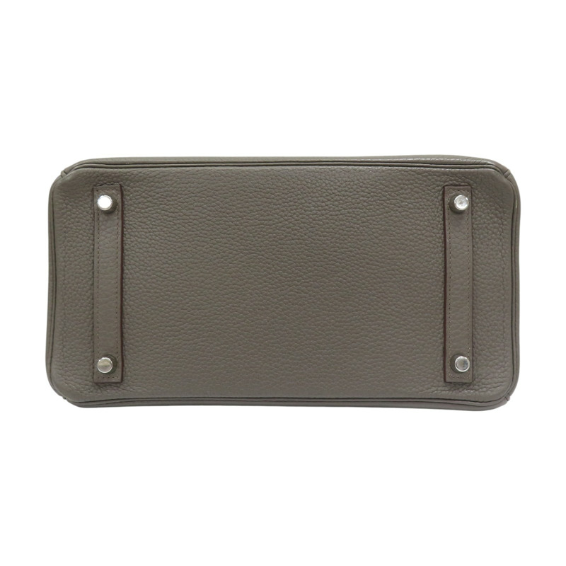 錫器灰 TC牛皮 Birkin 30 銀扣 手提包 □R刻【HERMES 愛馬仕】-3