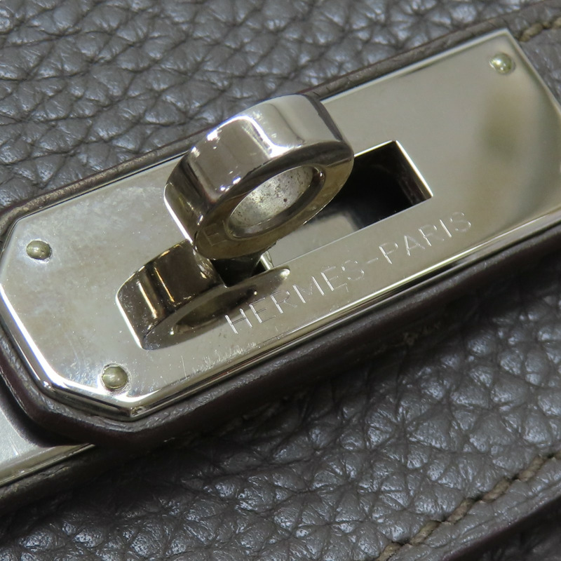 錫器灰 TC牛皮 Birkin 30 銀扣 手提包 □R刻【HERMES 愛馬仕】-9