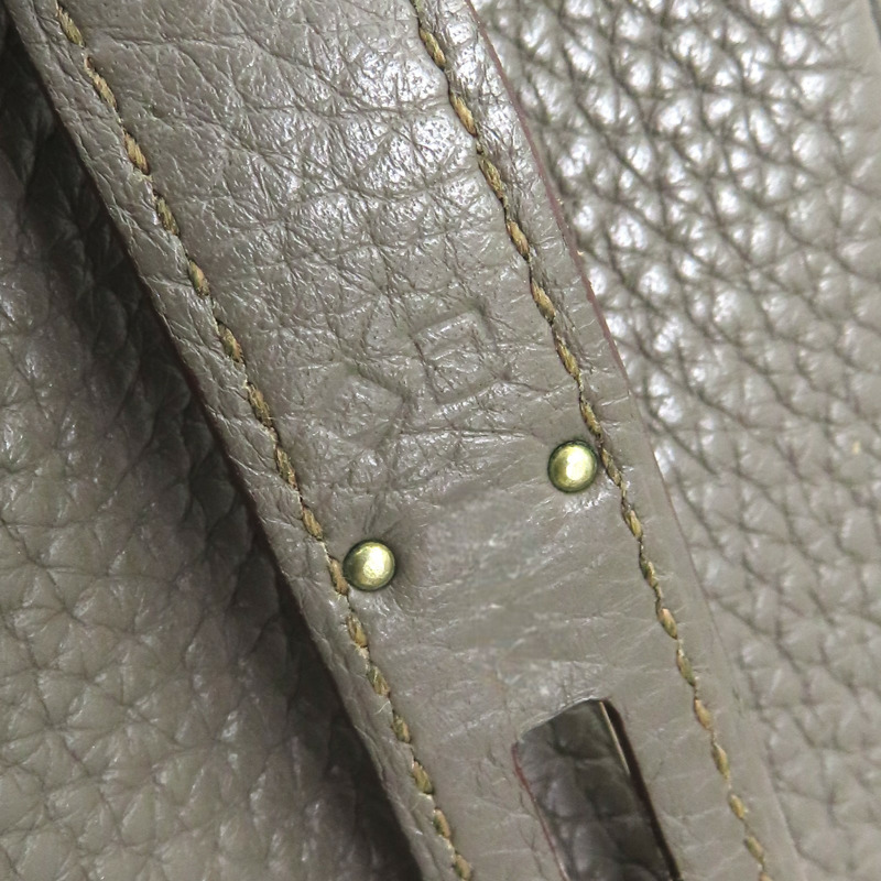 錫器灰 TC牛皮 Birkin 30 銀扣 手提包 □R刻【HERMES 愛馬仕】-10