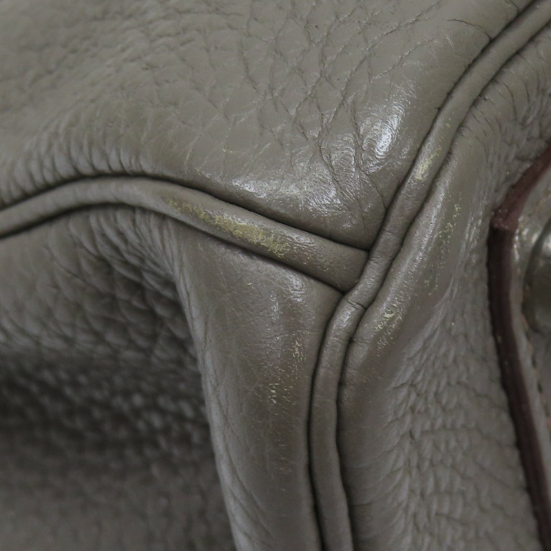 錫器灰 TC牛皮 Birkin 30 銀扣 手提包 □R刻【HERMES 愛馬仕】-14