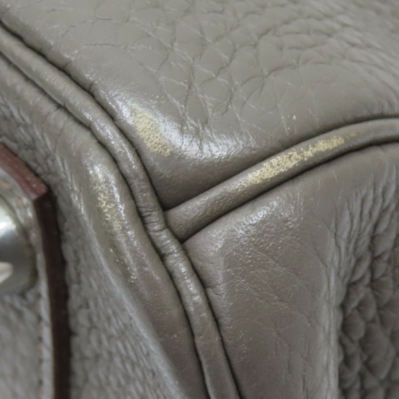 錫器灰 TC牛皮 Birkin 30 銀扣 手提包 □R刻【HERMES 愛馬仕】-15