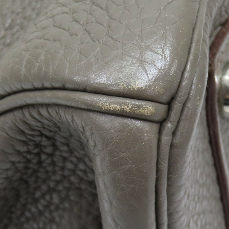 錫器灰 TC牛皮 Birkin 30 銀扣 手提包 □R刻【HERMES 愛馬仕】-16
