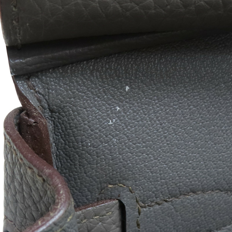 錫器灰 TC牛皮 Birkin 30 銀扣 手提包 □R刻【HERMES 愛馬仕】-17