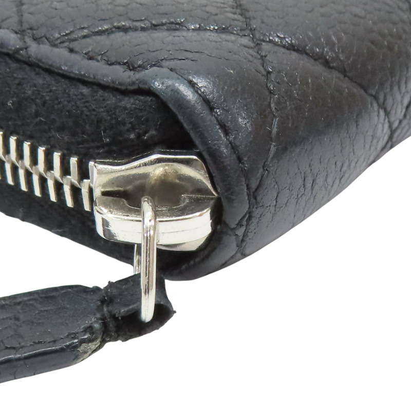 黑色牛皮 拉鍊 長夾 AP0242 無卡【CHANEL 香奈兒】 AP0242-13