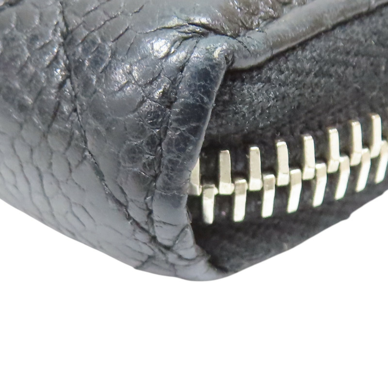 黑色牛皮 拉鍊 長夾 AP0242 無卡【CHANEL 香奈兒】 AP0242-14