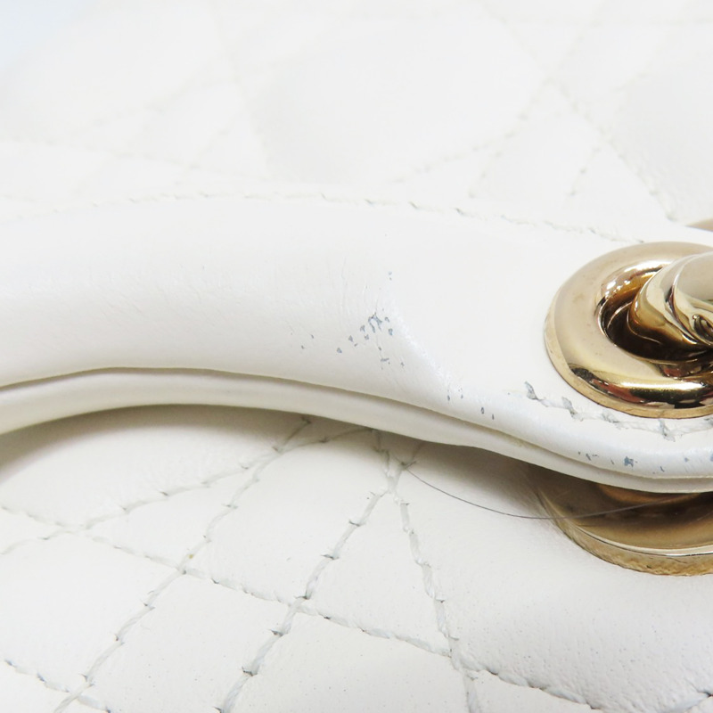 白色 羊皮 Lady Dior D-Joy Medium 兩用包【Dior 迪奧】 M0540ONGE_M030-12