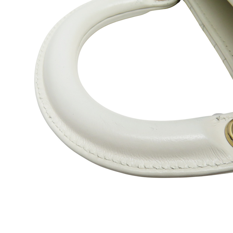 白色 羊皮 Lady Dior D-Joy Medium 兩用包【Dior 迪奧】 M0540ONGE_M030-13